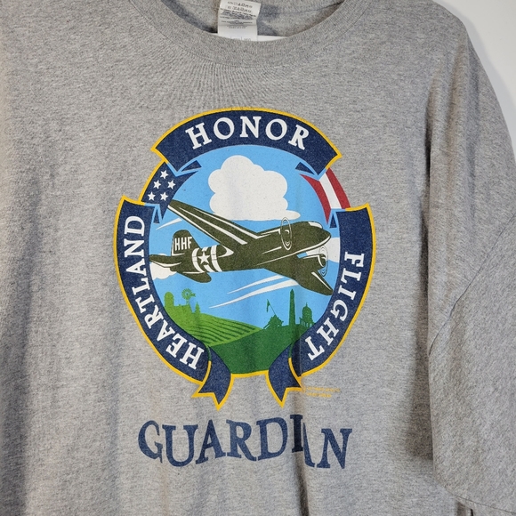 Mens Heartland Honor Flight Guardian t-shirt Size 2XL - Picture 3 of 7